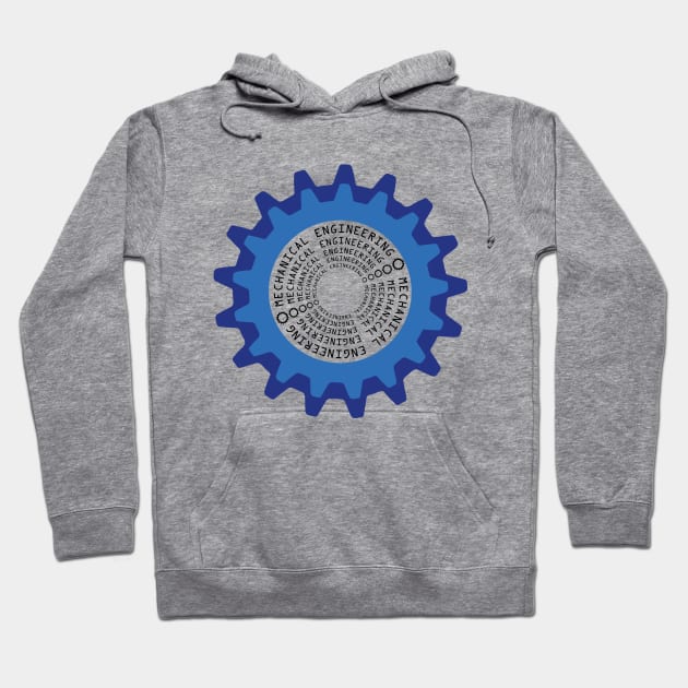 mechanical engineering text & logo gear image Hoodie by PrisDesign99